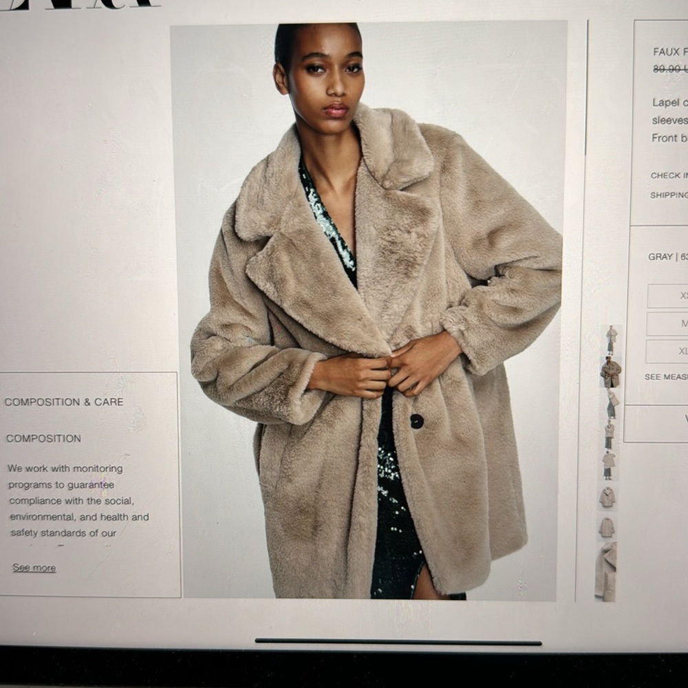 Faux Fur Coat